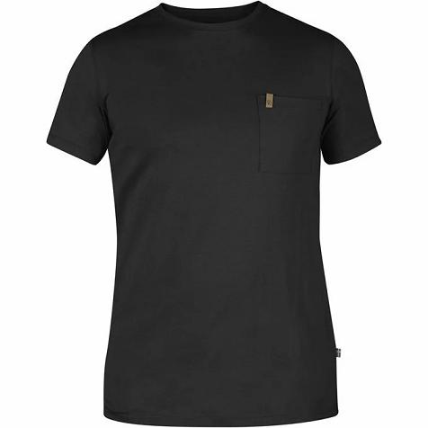 Fjallraven Udsalg T-Shirt Herre Övik Sort SWXO23459